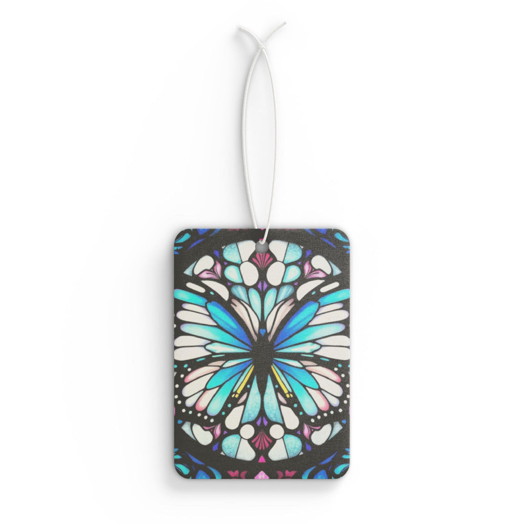 Stained Glass Butterfly Design - Car Air Freshener - Eclectic and Aromatic