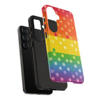 Rainbow Polka-Dot Tough Case for Android