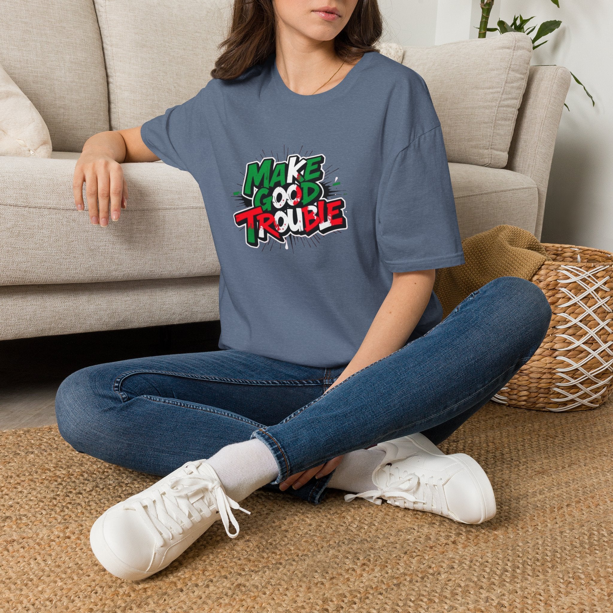 Make Good Trouble T-shirt  Fun Graphic Tee for Activists & Trendsetters