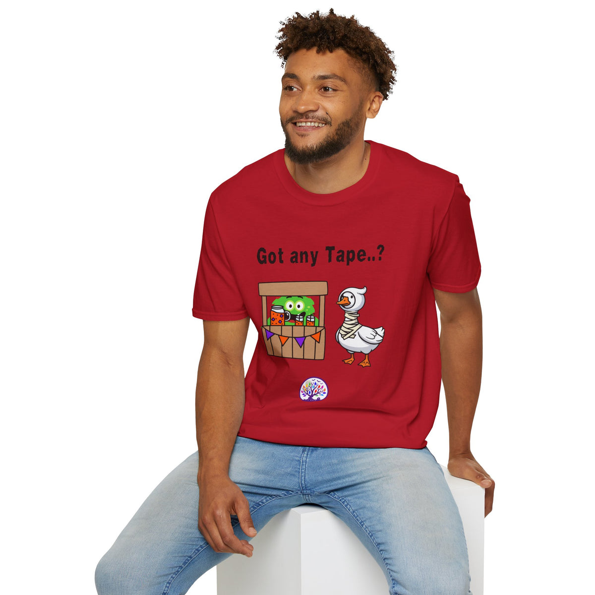 Got any Tape..? Funny Goose & Frog Market T-Shirt — Cute Animal Humor Tee