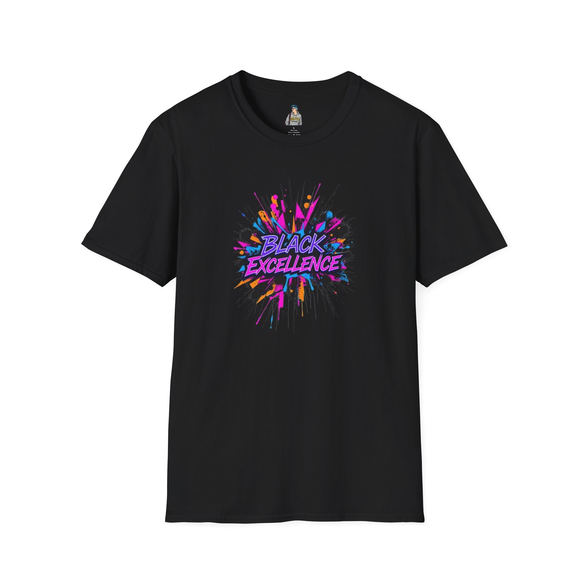 Unisex Softstyle T-Shirt - Black Excellence Graphic Tee