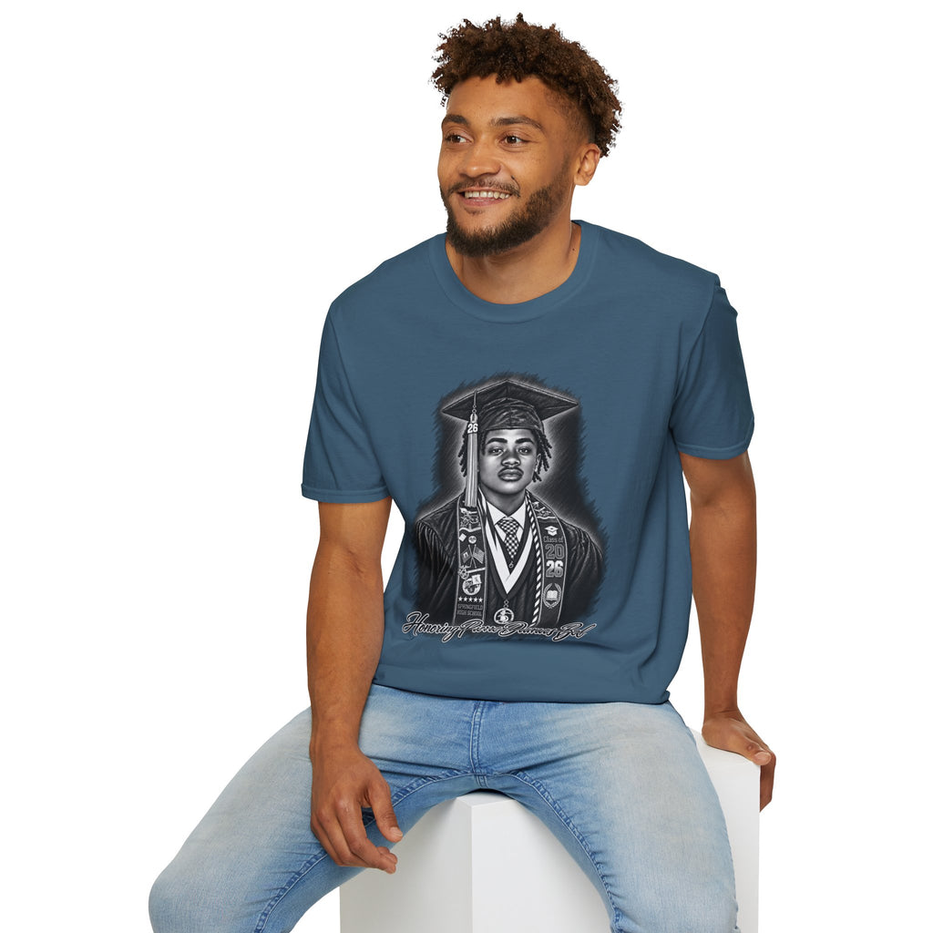 Portrait Front and Back - In Memory of Pierre Damas Bel T-Shirt