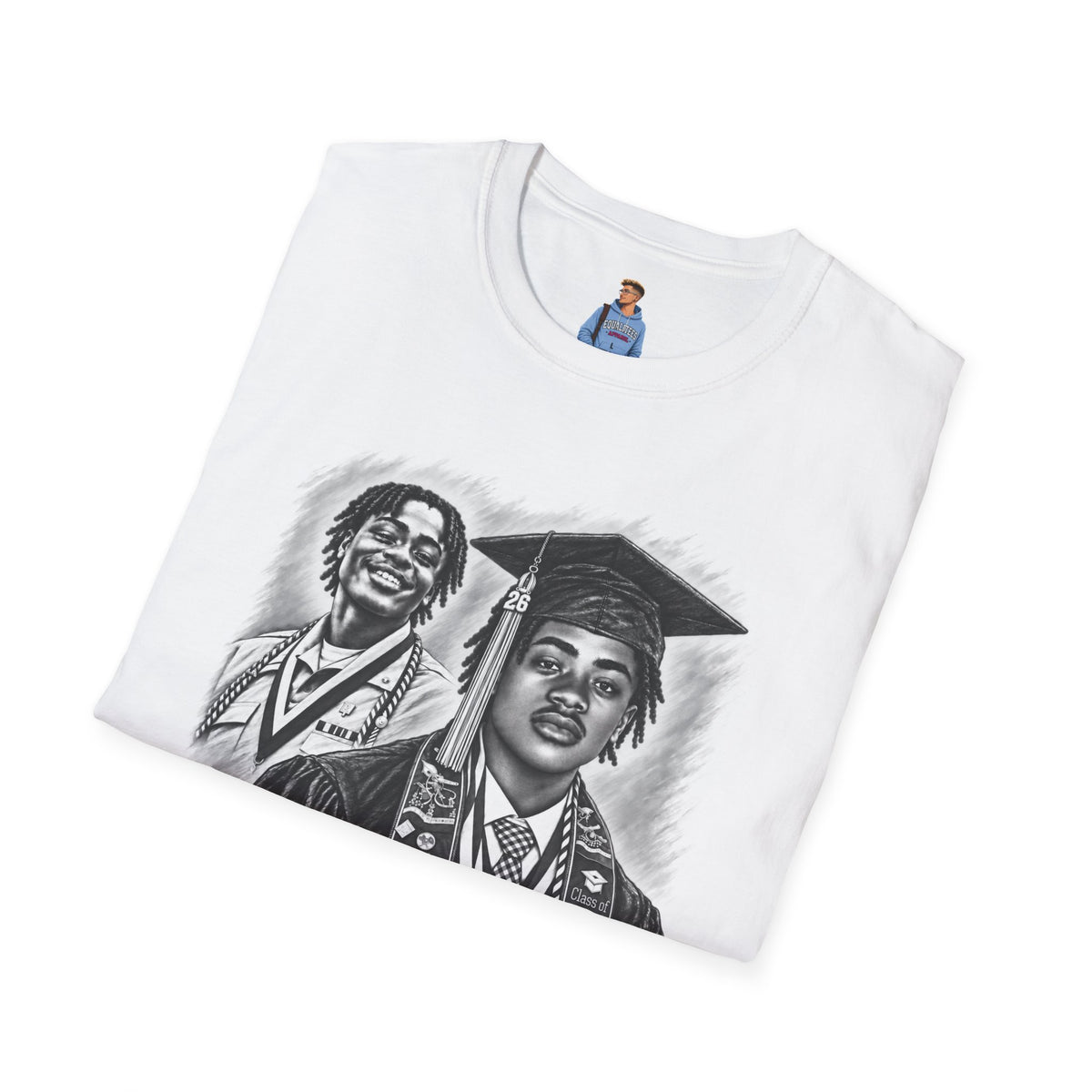 Double Portrait Front - In Memory of Pierre Damas Bel T-Shirt
