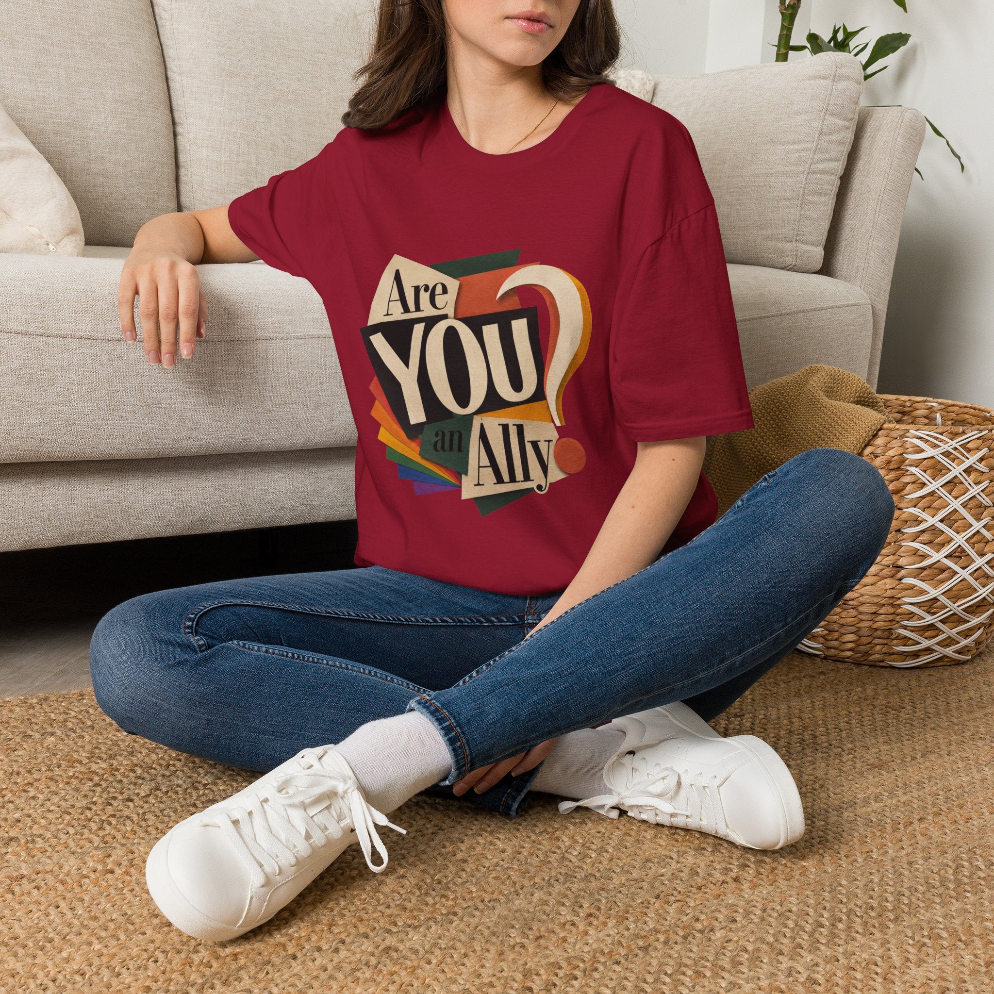 Are You An Ally? T-Shirt — Vintage Pride Ally Tee