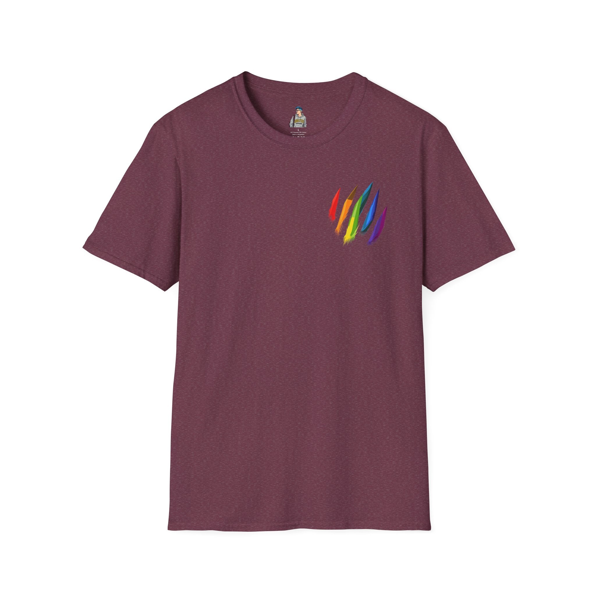 Rainbow Scratch Unisex Softstyle T-Shirt - Casual Comfort for All Occasions