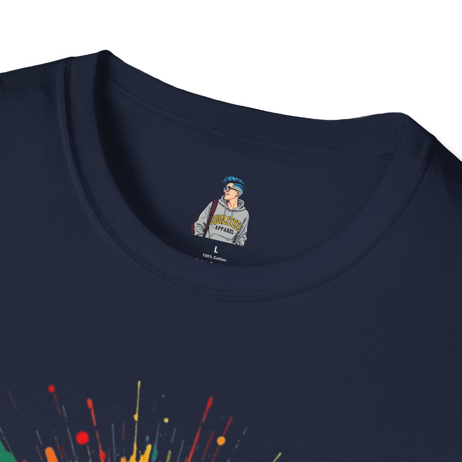 We All Belong Unisex Softstyle T-Shirt - Colorful Pride Tee
