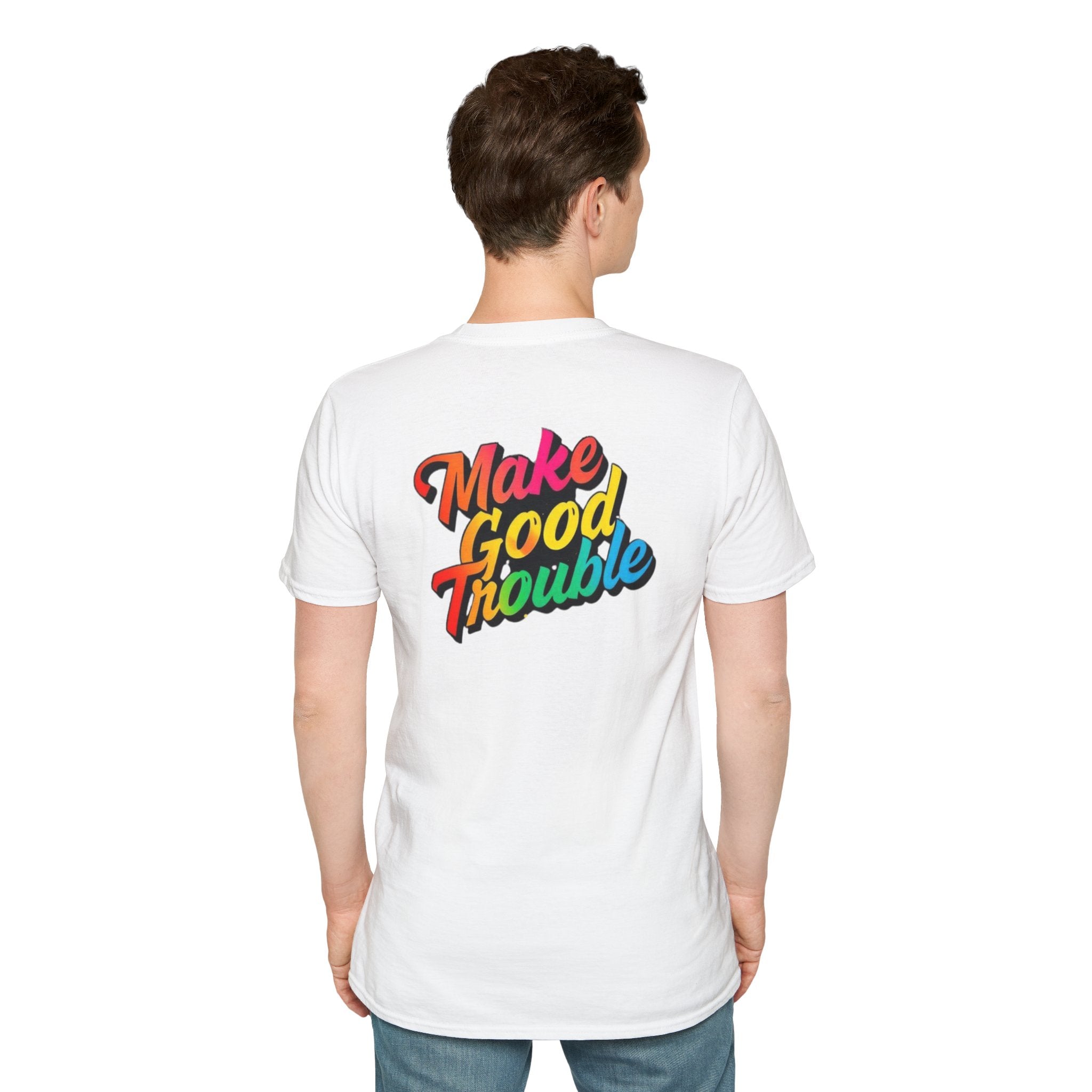 Make Good Trouble' Rainbow T-Shirt