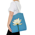 White Lily on Canvas Design - Tote Bag