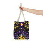 Purple & Yellow Design Tote Bag