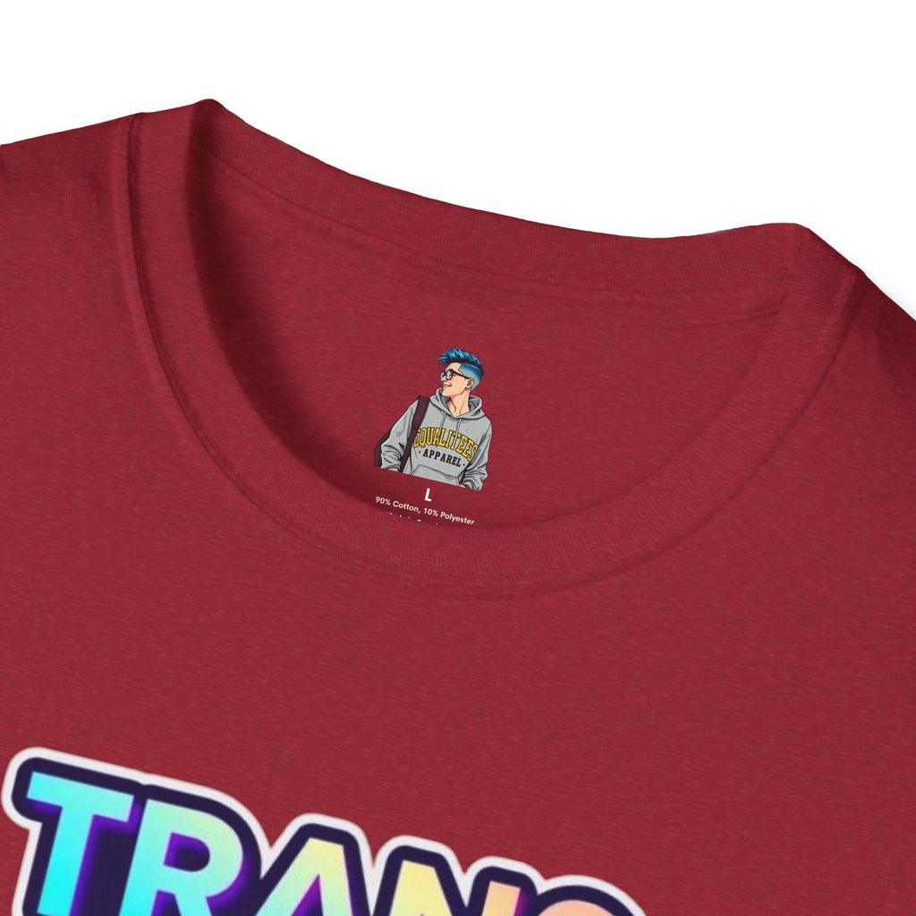 Unisex Softstyle T-Shirt - Trans Visibility Saves Lives Statement Tee