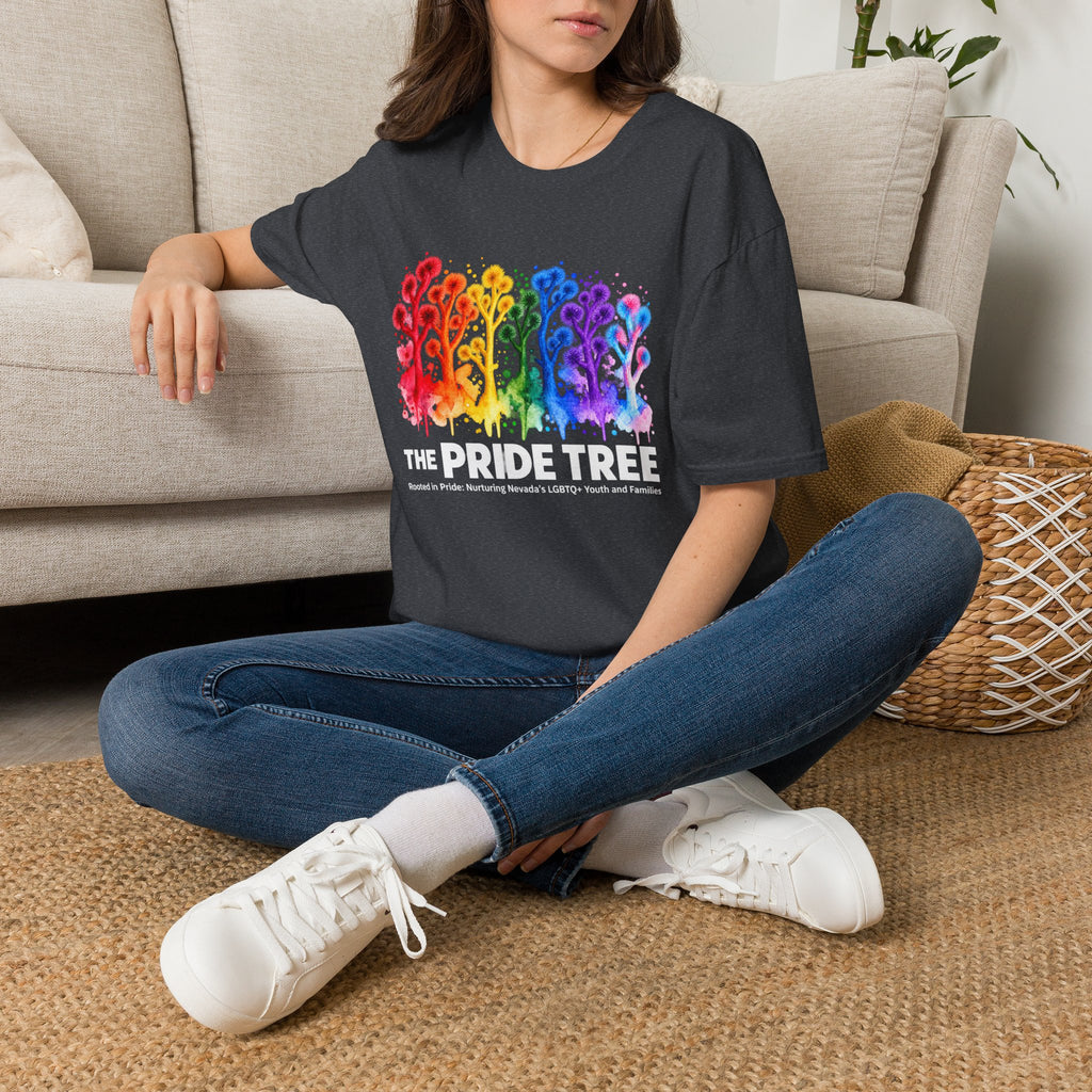 Pride Tree Las Vegas White Text T-shirt