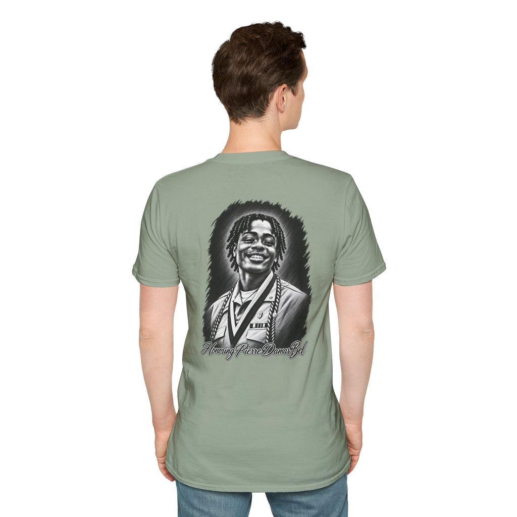 Portrait Front and Back - In Memory of Pierre Damas Bel T-Shirt