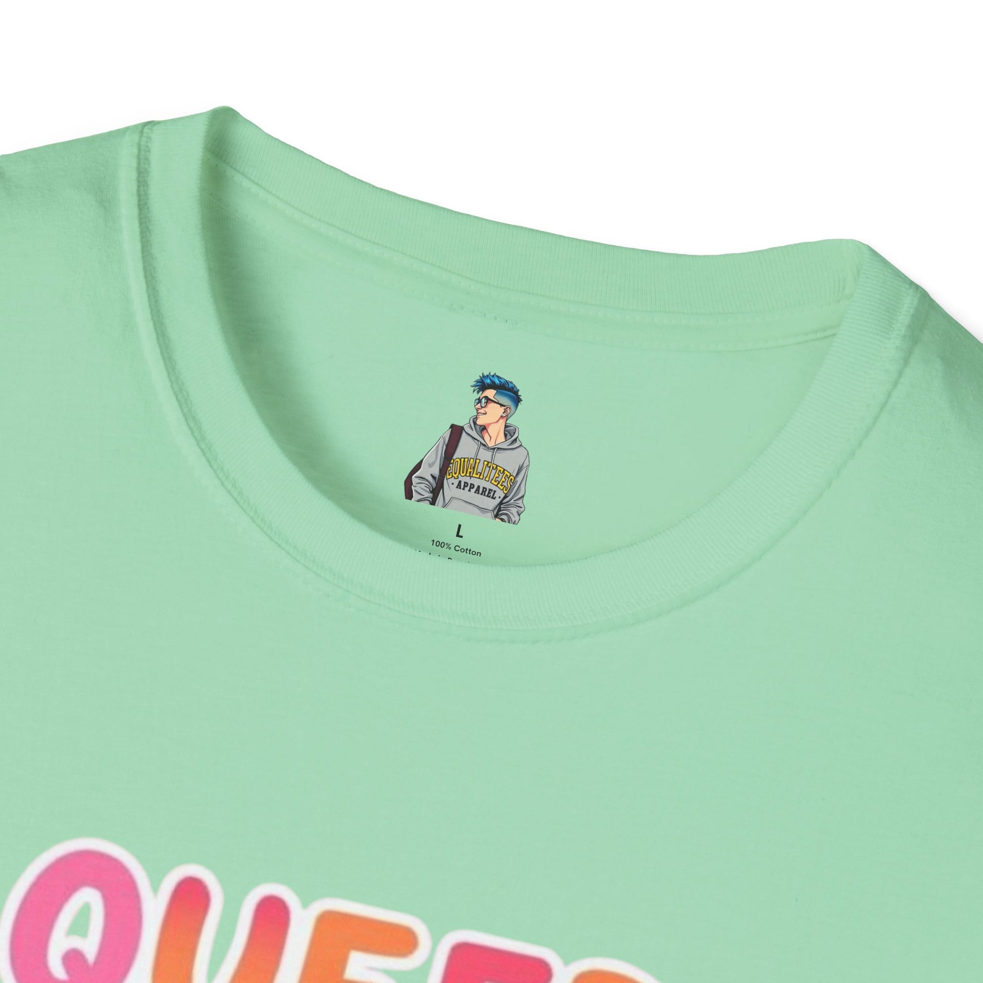 QUEER PEOPLE BELONG EVERYWHERE - Softstyle Unisex T-Shirt