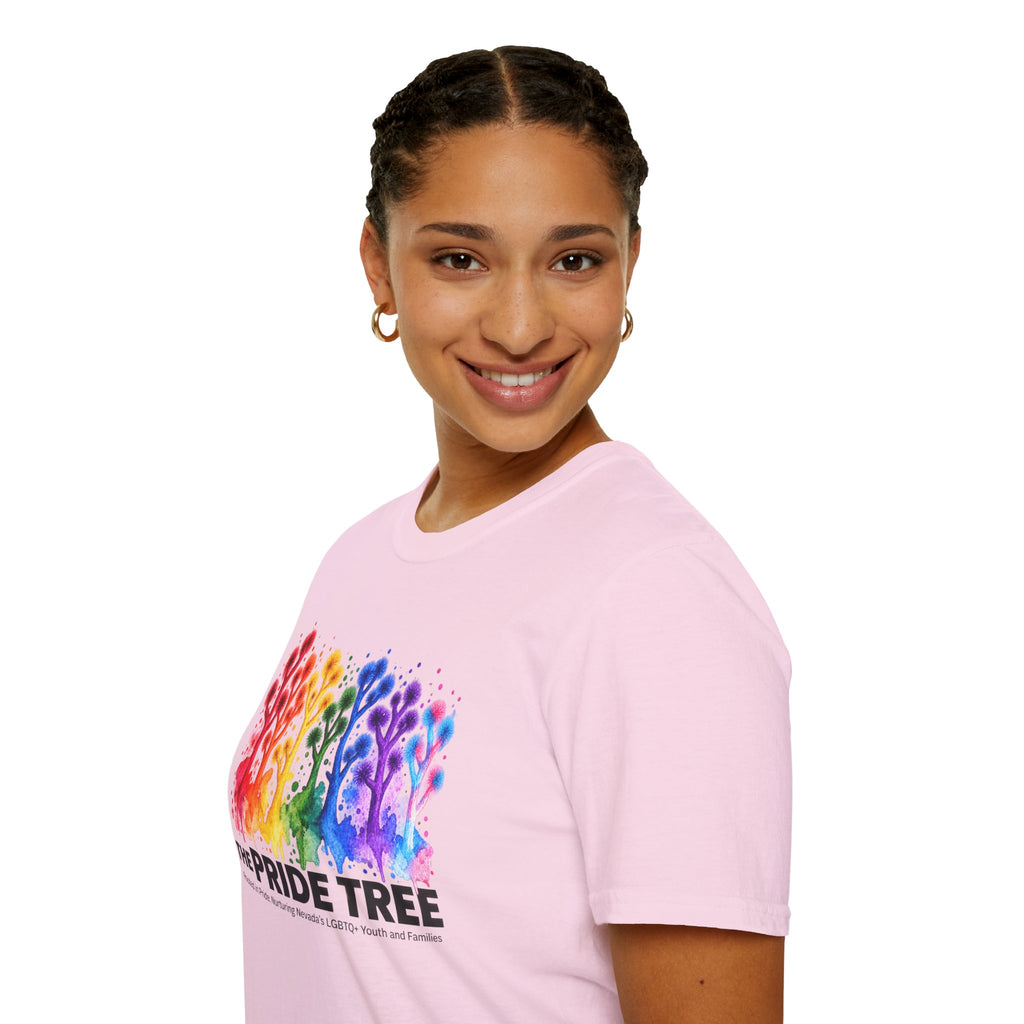 Pride Tree Las Vegas T-Shirt - Black Text