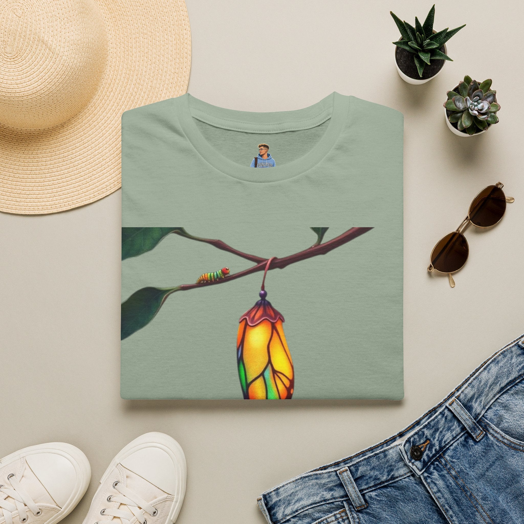 Rainbow Butterfly Cocoon Pride T-Shirt