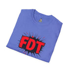 Unisex Softstyle T-Shirt with 'FDT' Graphic - Casual Streetwear for Everyday Style