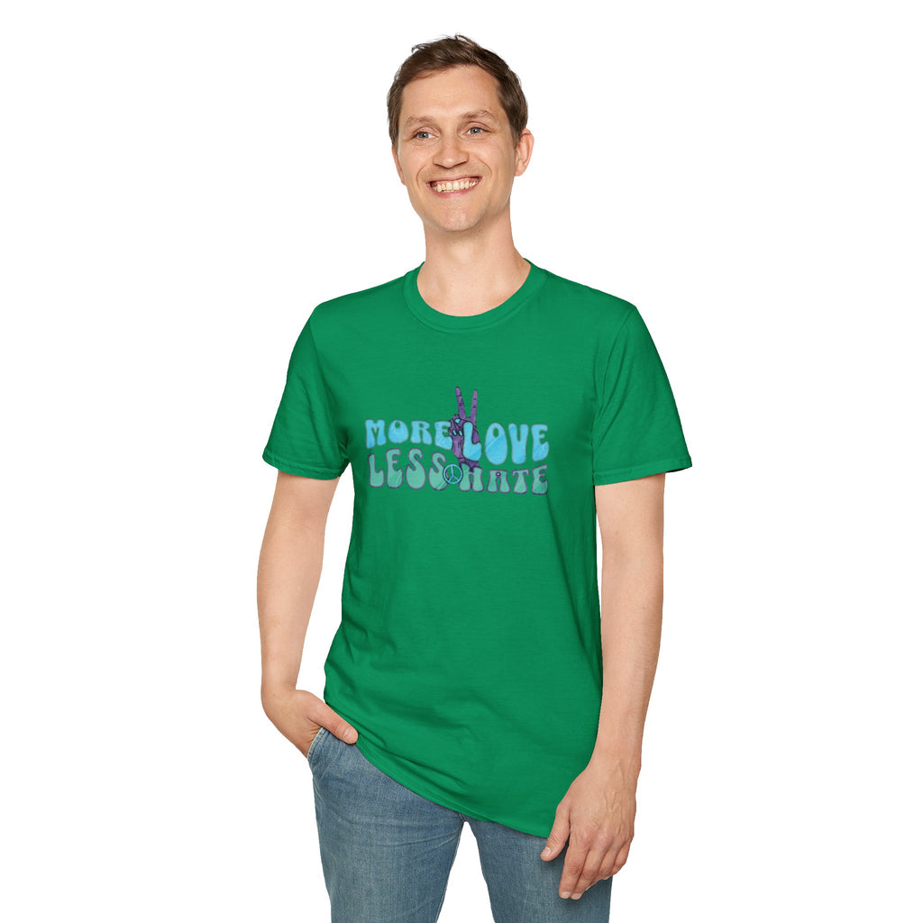 More Love Less Hate Unisex Softstyle T-Shirt
