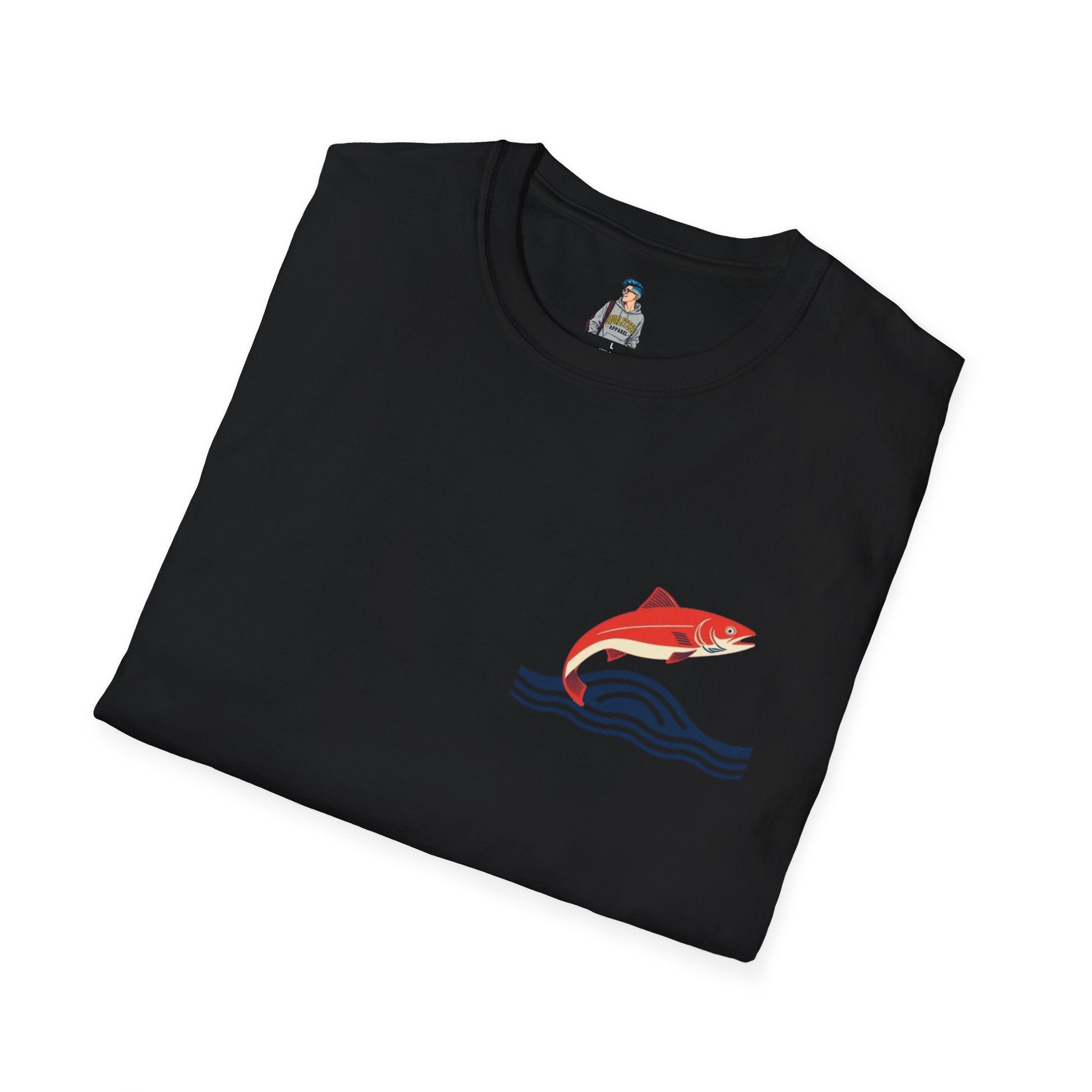 Jumping Salmon Native Pride Softstyle Unisex T-shirt