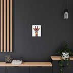Colorful Giraffe Canvas Art - Vibrant Stretched Wall Decor for Animal Lovers