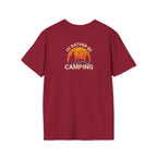 Unisex Softstyle T-Shirt - 'I'd Rather Be Camping' Adventure Tee