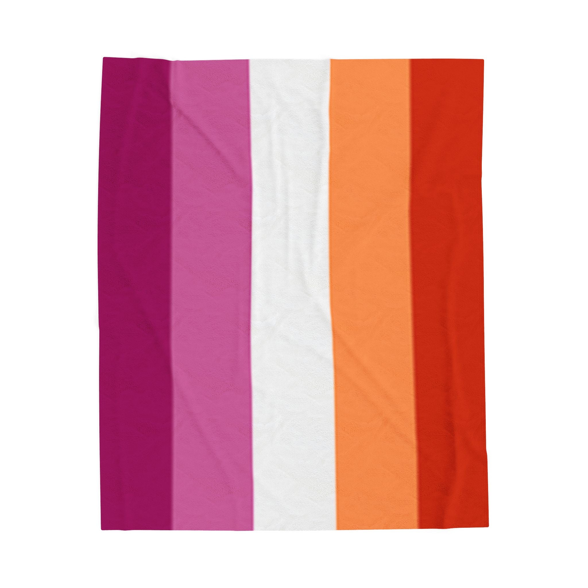 Lesbian Pride Flag - Vibrant Velveteen Plush Blanket