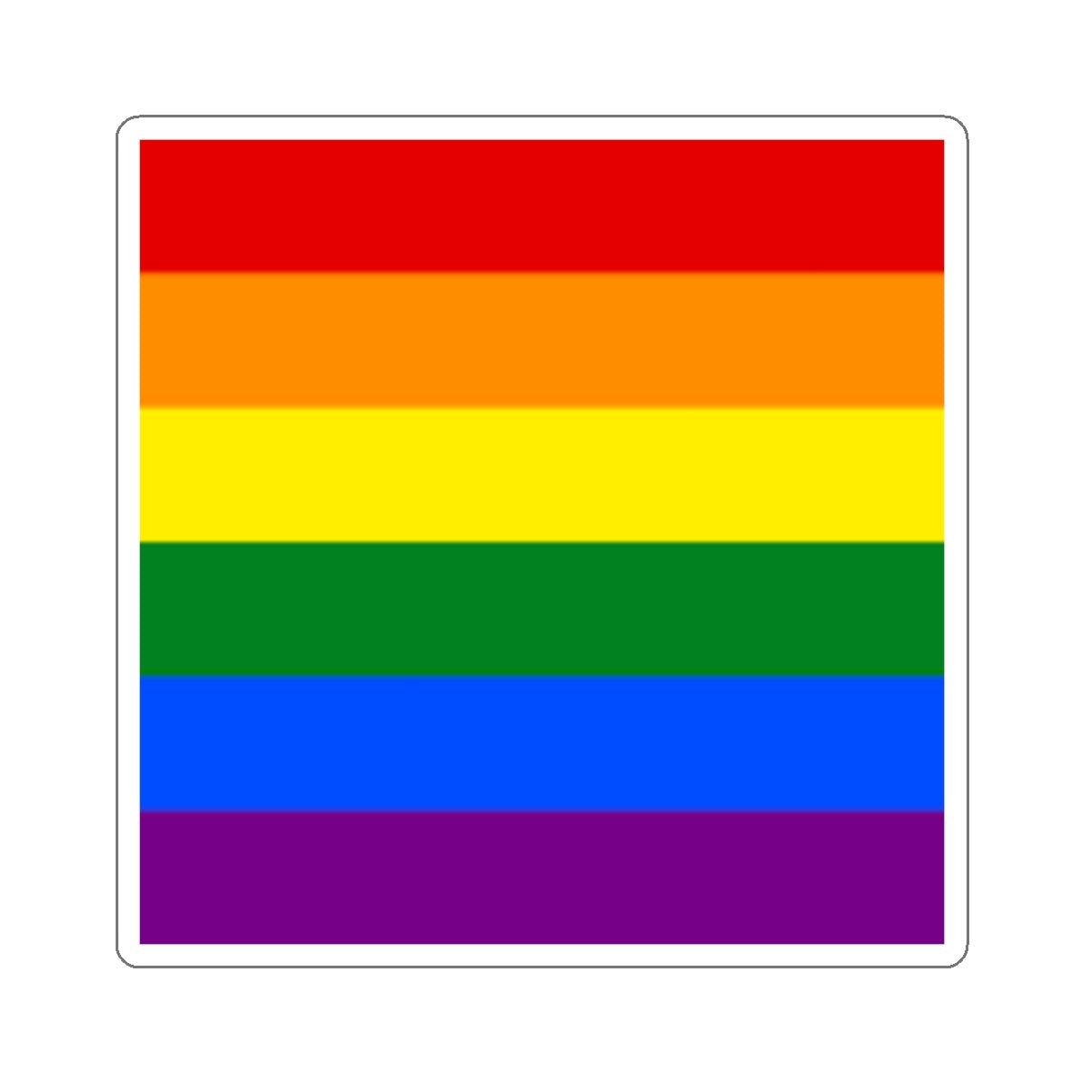 Die-Cut Stickers - Rainbow Flag