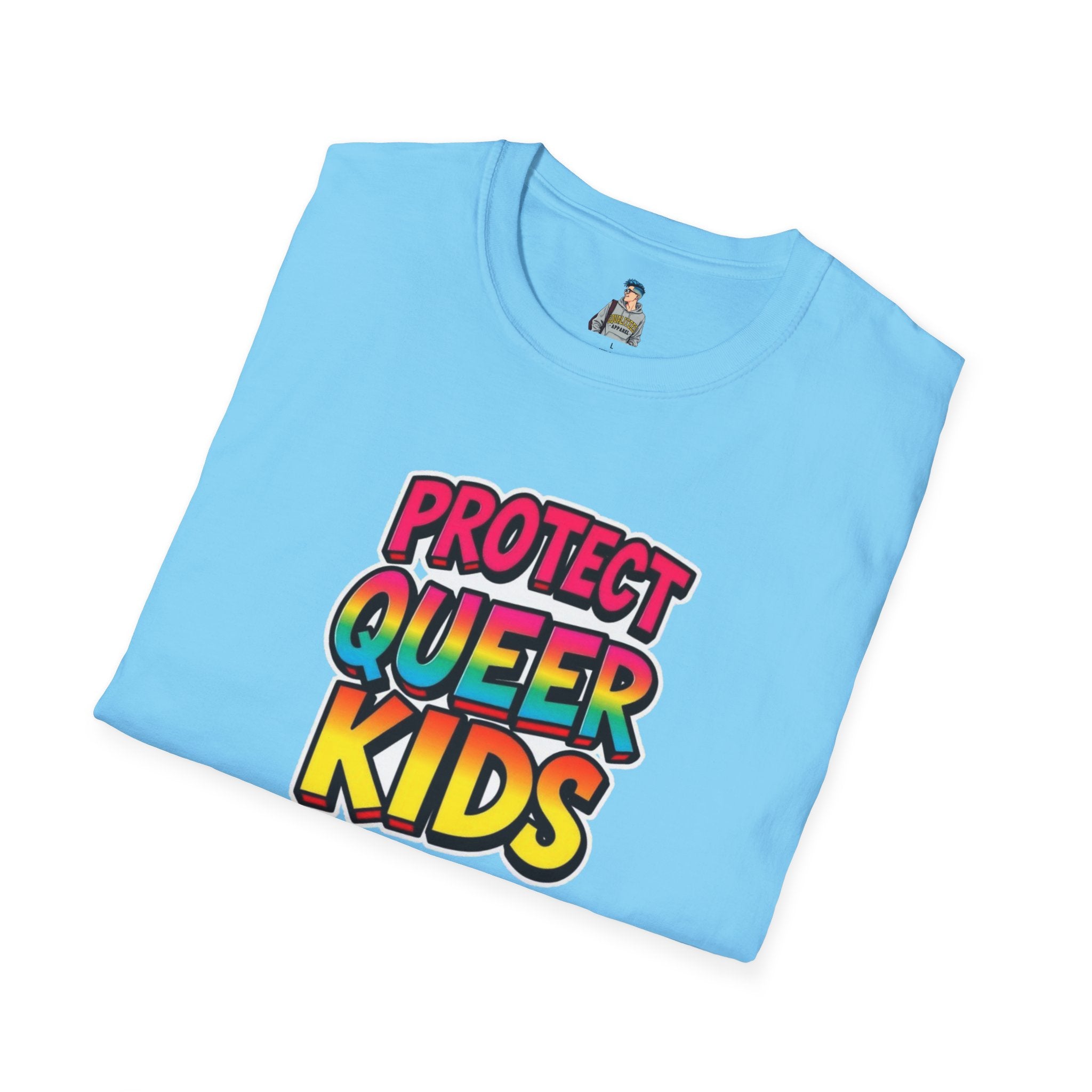 Protect Queer Kids Unisex Softstyle T-Shirt | Inclusive & Comfortable Tee