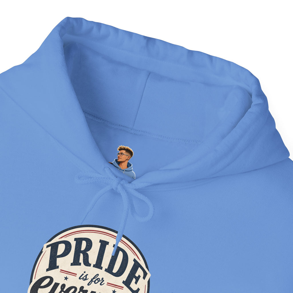 Pride Is For Everyone Pullover Hoodie — Vintage Graphic Inclusivity Sweatshirt