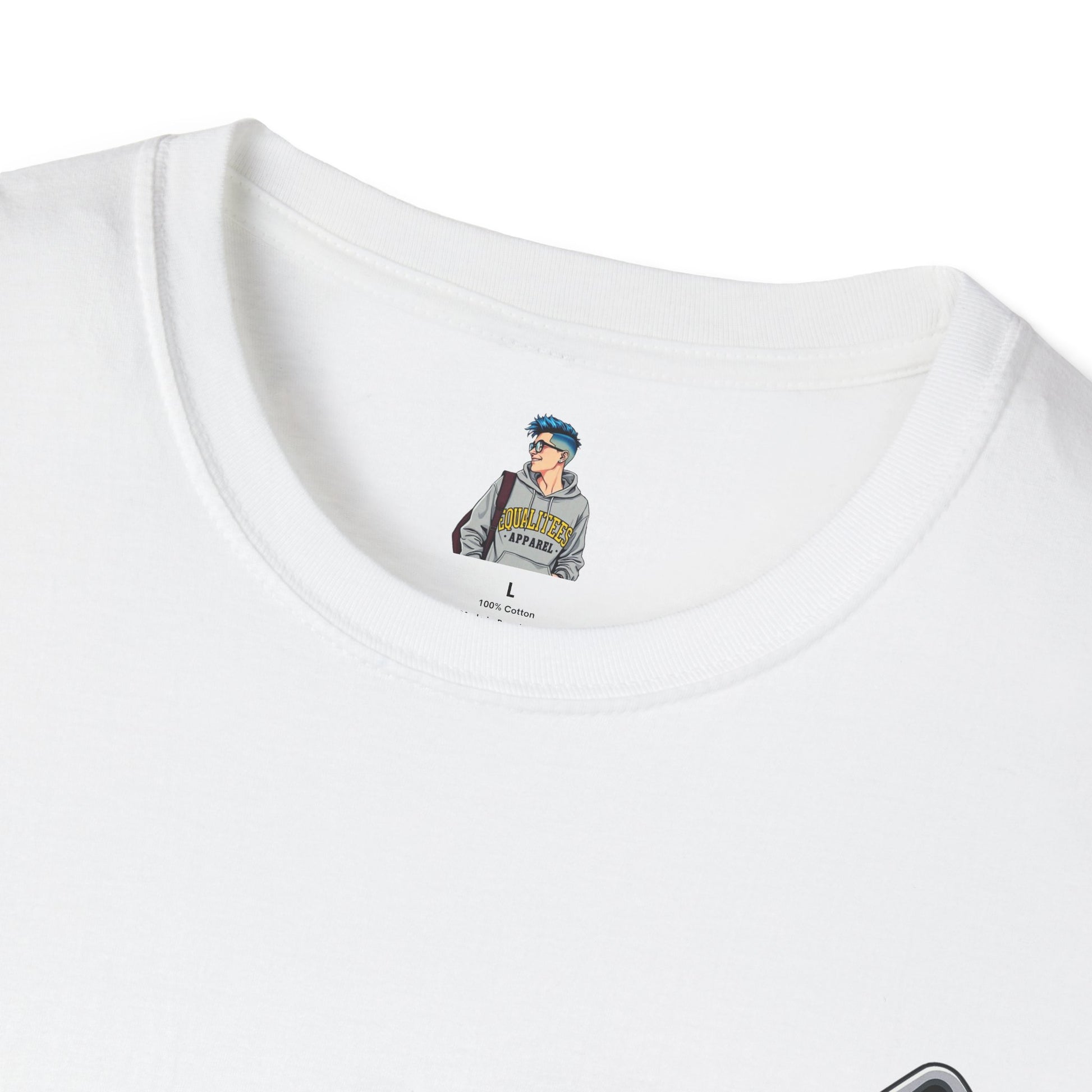 Live and Let Live Safety Pin Unisex Softstyle T-Shirt - Casual LGBTQ+ Pride Tee