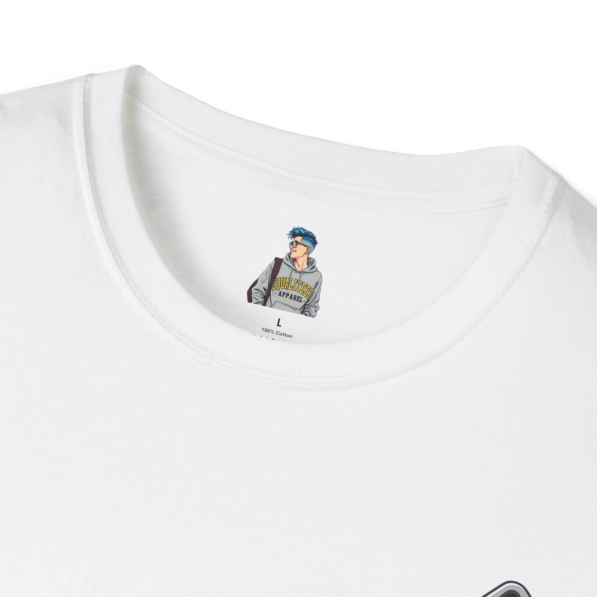 Live and Let Live Safety Pin Unisex Softstyle T-Shirt - Casual LGBTQ+ Pride Tee