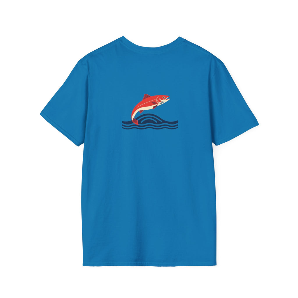 Jumping Salmon Native Pride Softstyle Unisex T-shirt