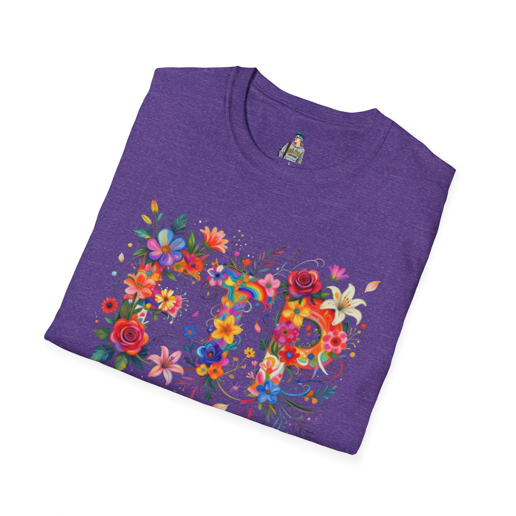 Floral 'FTP' Graphic T-Shirt