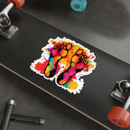 Die-Cut Stickers - Rainbow Feet Splattered Paint