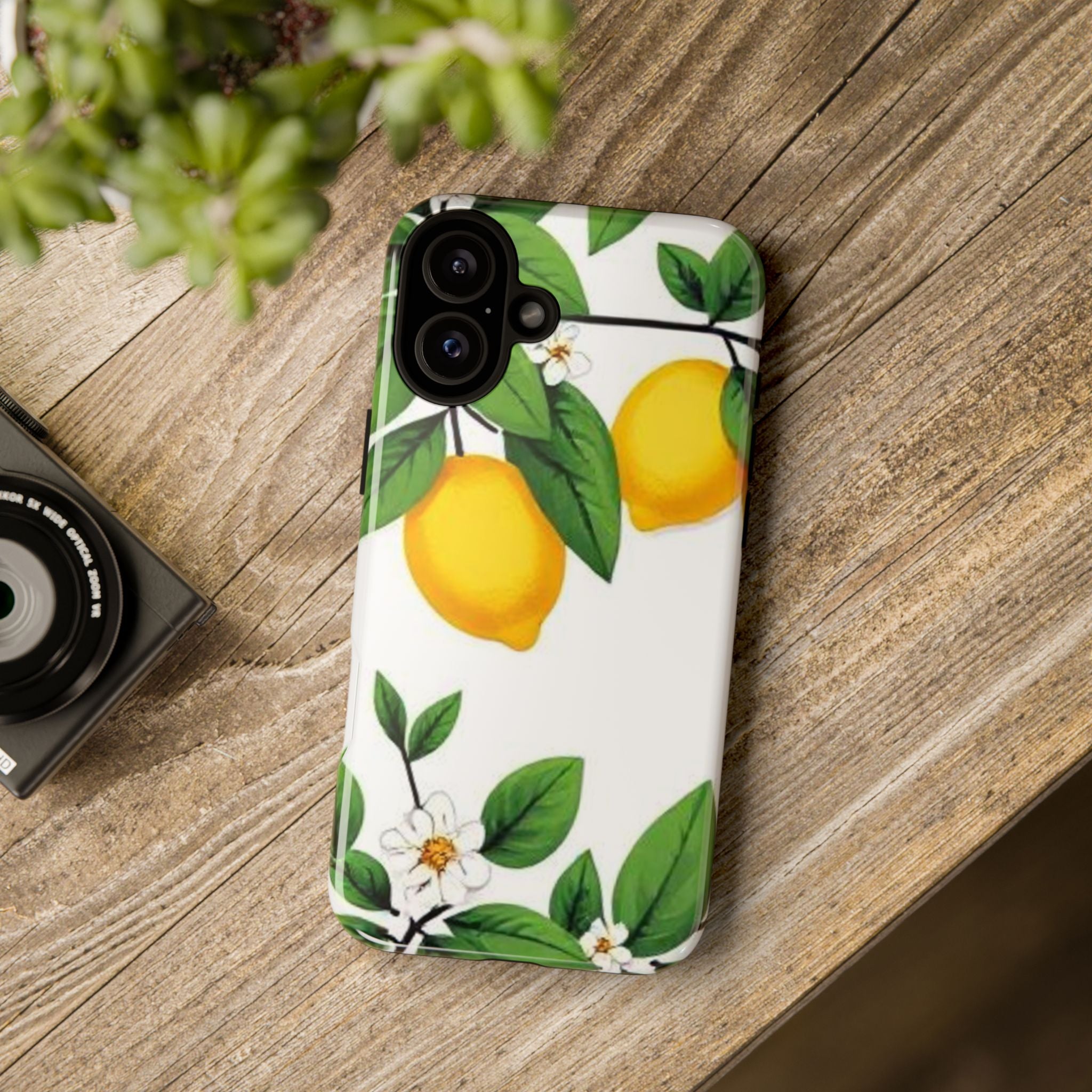 Lemon Blossom Tough Phone Case for iPhone