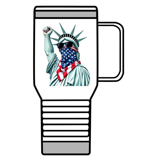 #RESIST with Lady Liberty Travel Mug - 20oz