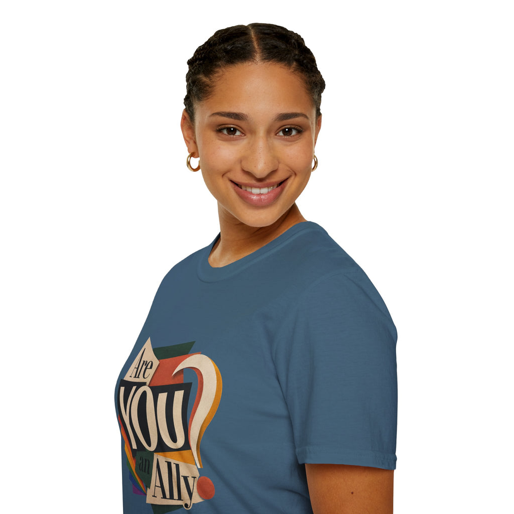 Are You An Ally? T-Shirt — Vintage Pride Ally Tee