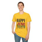Juneteenth T-Shirt — "Happy Juneteenth" Celebration Tee