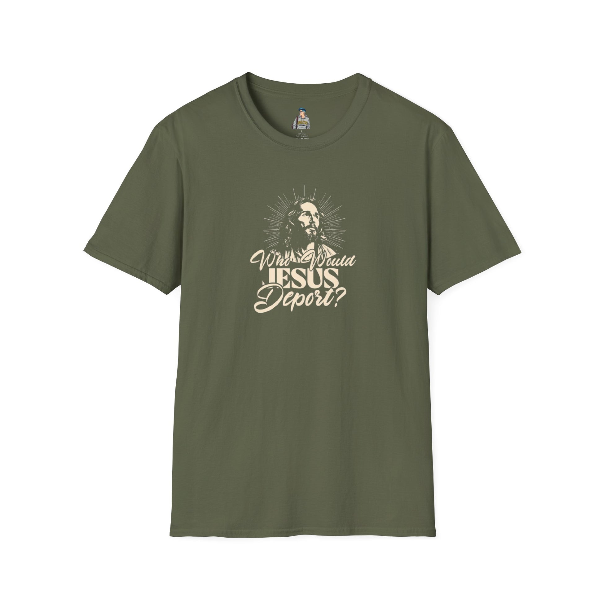 Who Would Jesus Deport? Unisex Softstyle T-Shirt