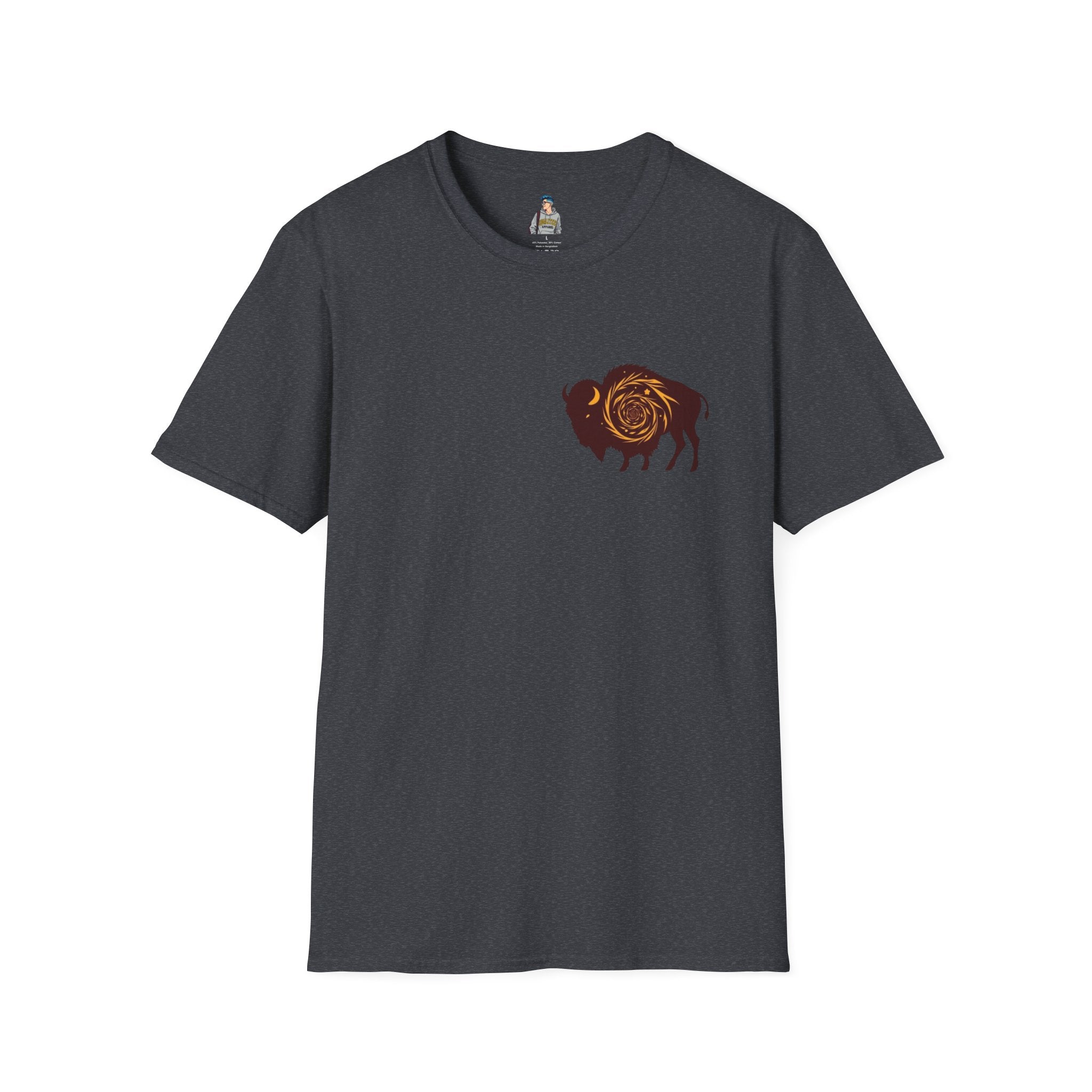 Buffalo Spiral Design Unisex Softstyle T-shirt