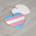 Transgender Pride Ceramic Ornament - 4 shapes