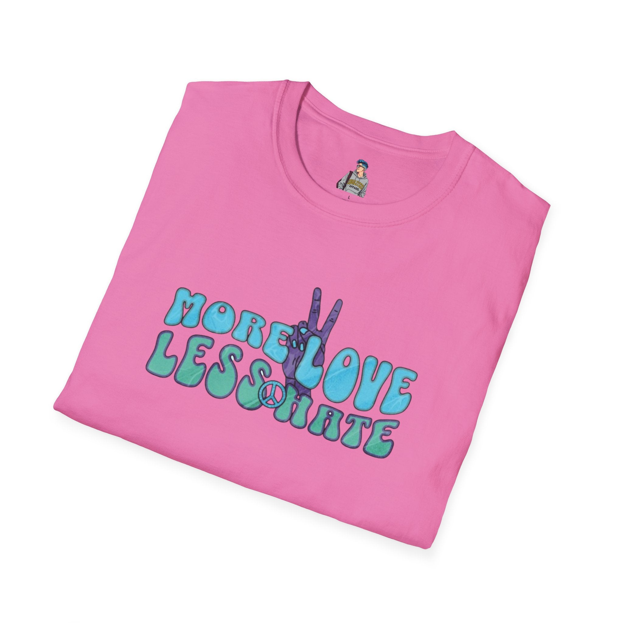 More Love Less Hate Unisex Softstyle T-Shirt