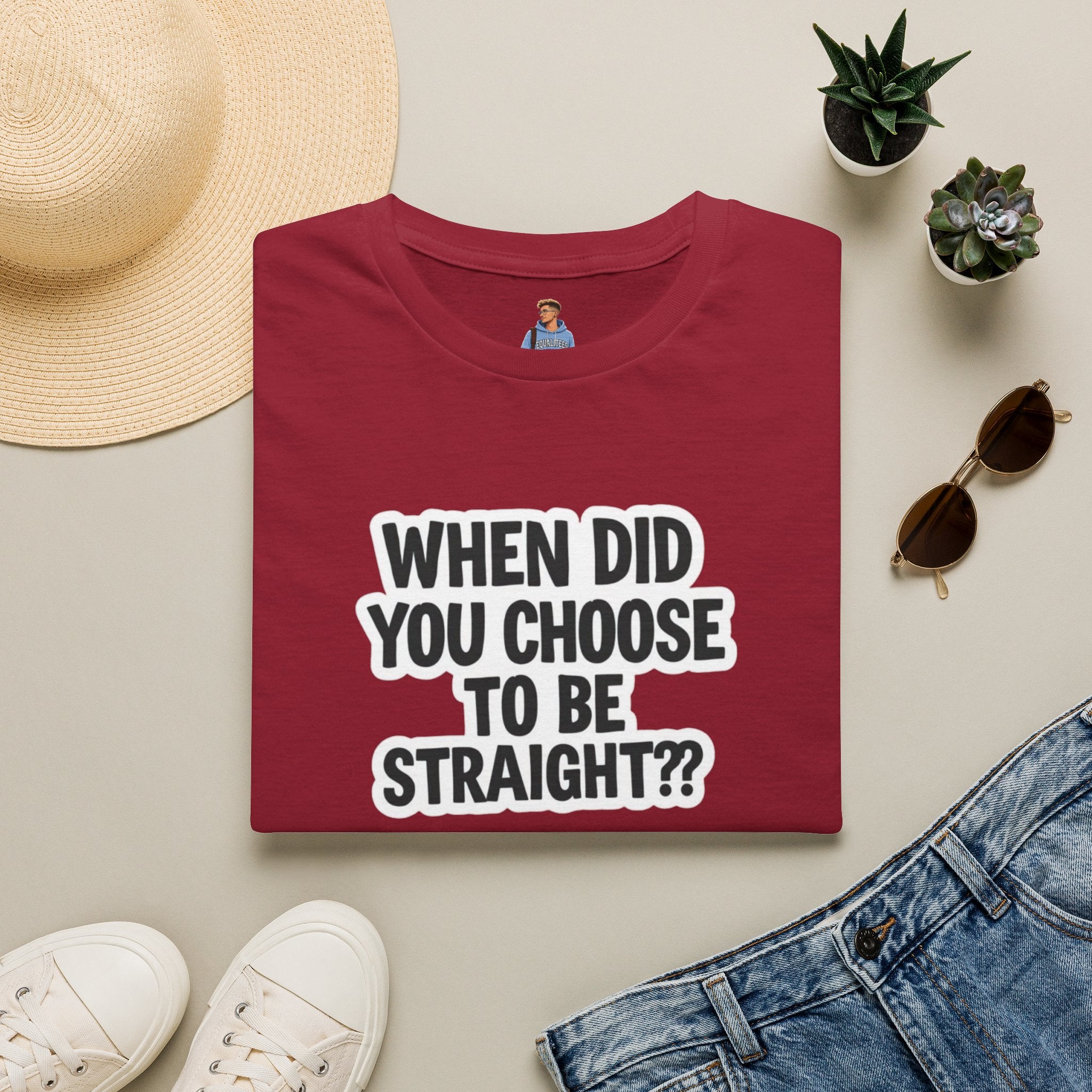 When Did You Choose to Be Straight?? T-shirt