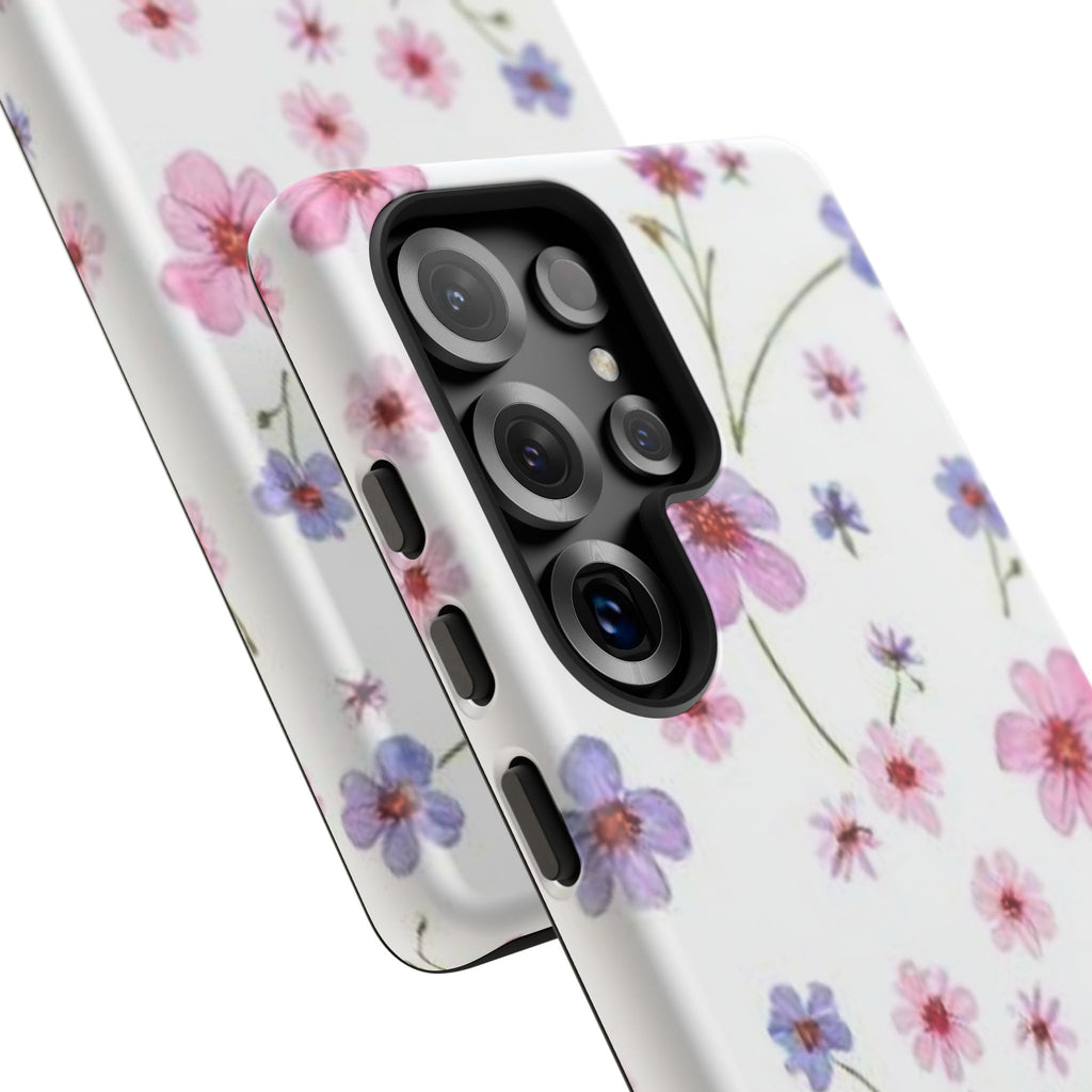 Pink Wildflower Tough Case for Android