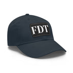 Stylish Dad Hat with FDT Leather Patch - Casual Sun Protection for Dads