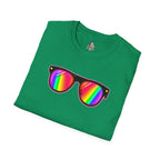 Rainbow Sunglasses Unisex t-shirt