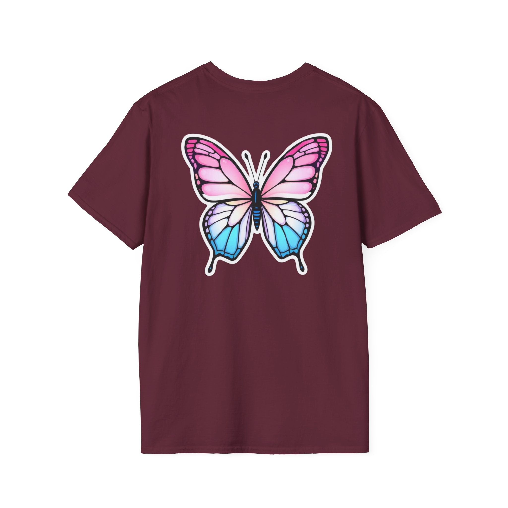 Trans Caterpillar to Butterfly Graphic T-Shirt