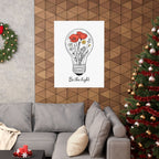 Inspirational Matte Vertical Poster - 'Be the Light'