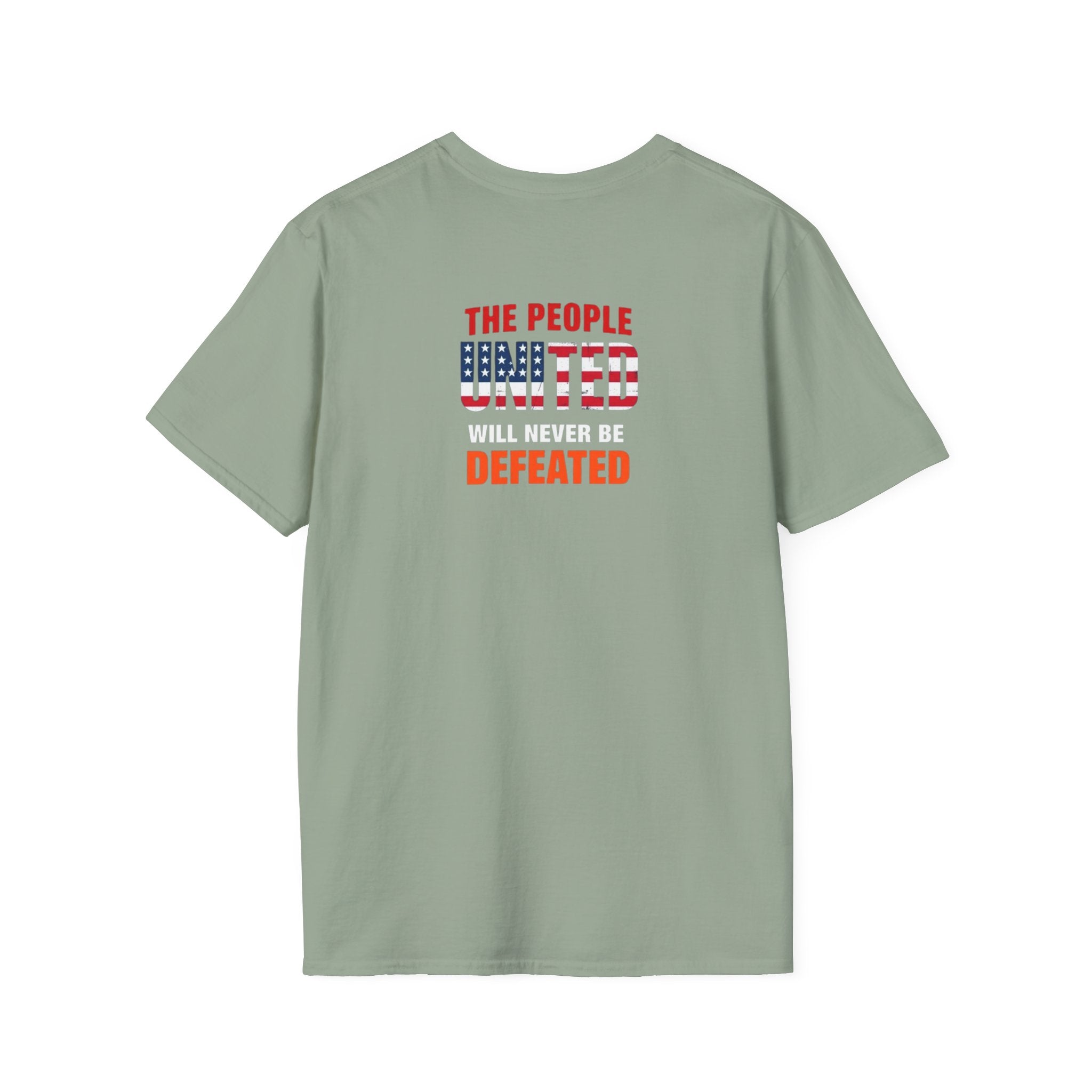 Unisex Democracy T-Shirt - 'Democracy Dies If We Let It' & 'The People United Will Never Be Defeated'