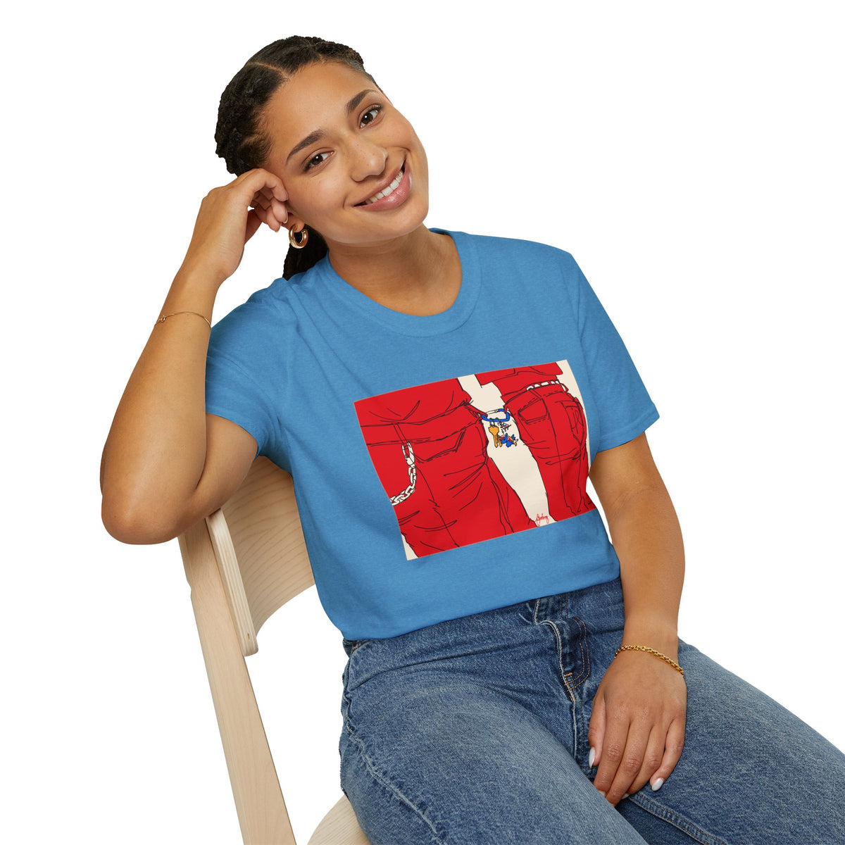 Red Jeans by Audrey Pride Tree Las Vegas T-Shirt