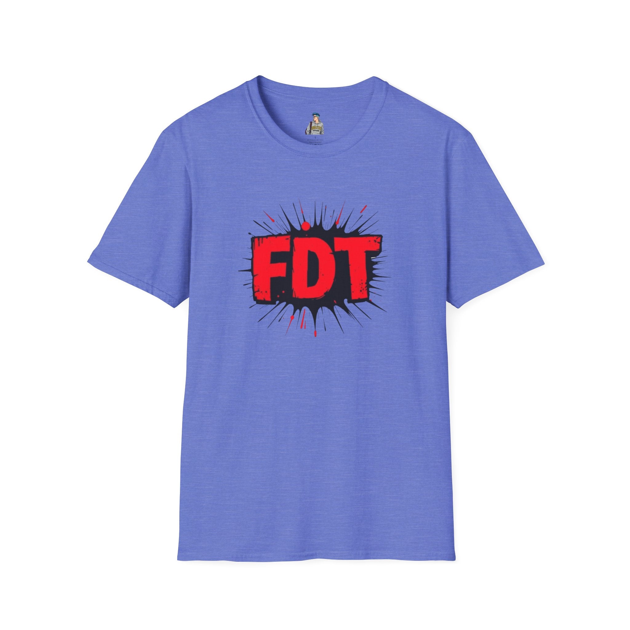 Unisex Softstyle T-Shirt with 'FDT' Graphic - Casual Streetwear for Everyday Style